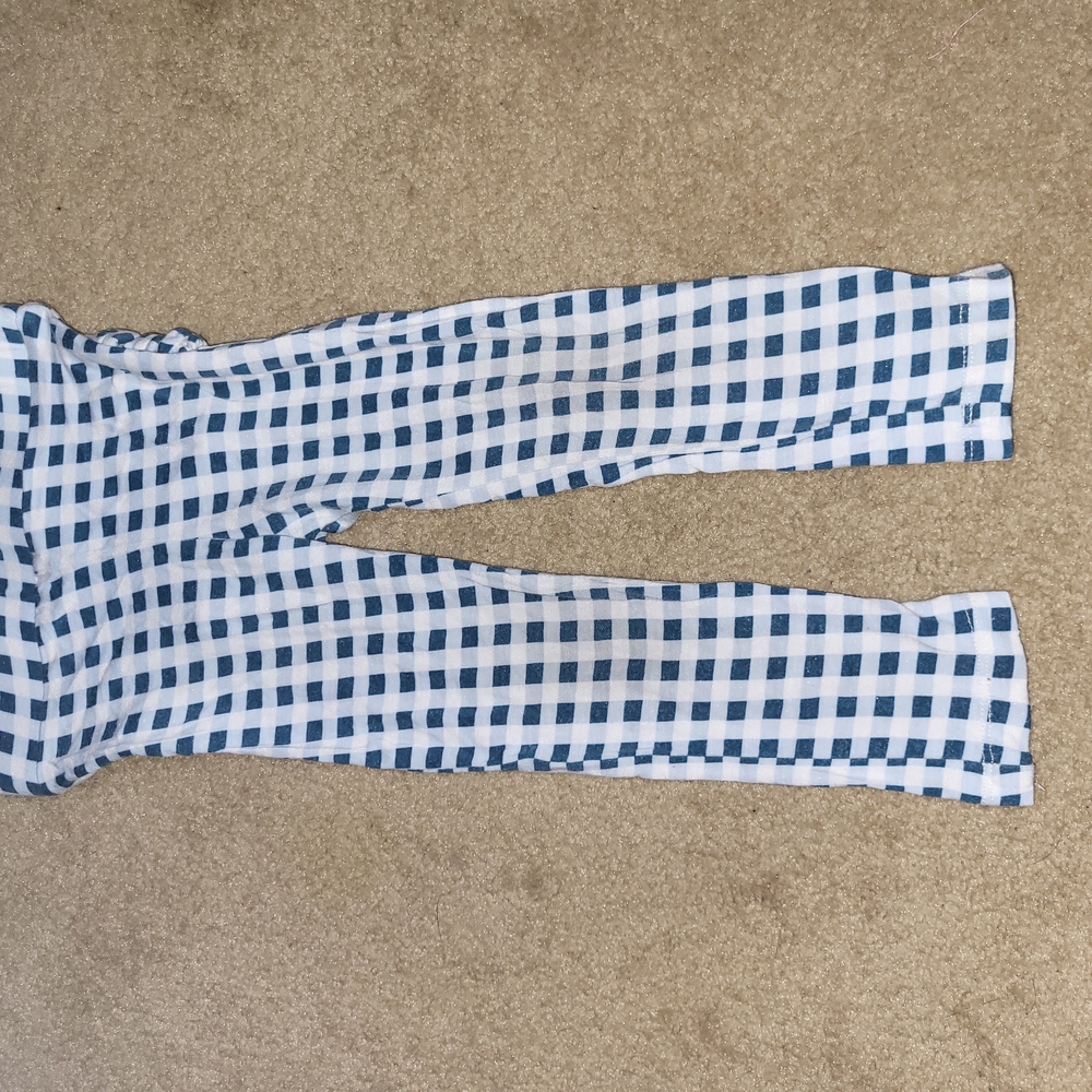 Kids Blue Checkered Pants